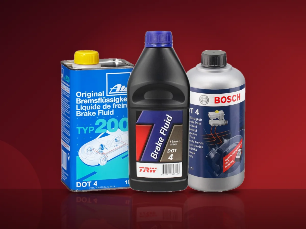 Lichid de frana ATE Typ 200 DOT 4, TRW DOT 4 de un litru si Bosch SL DOT 4