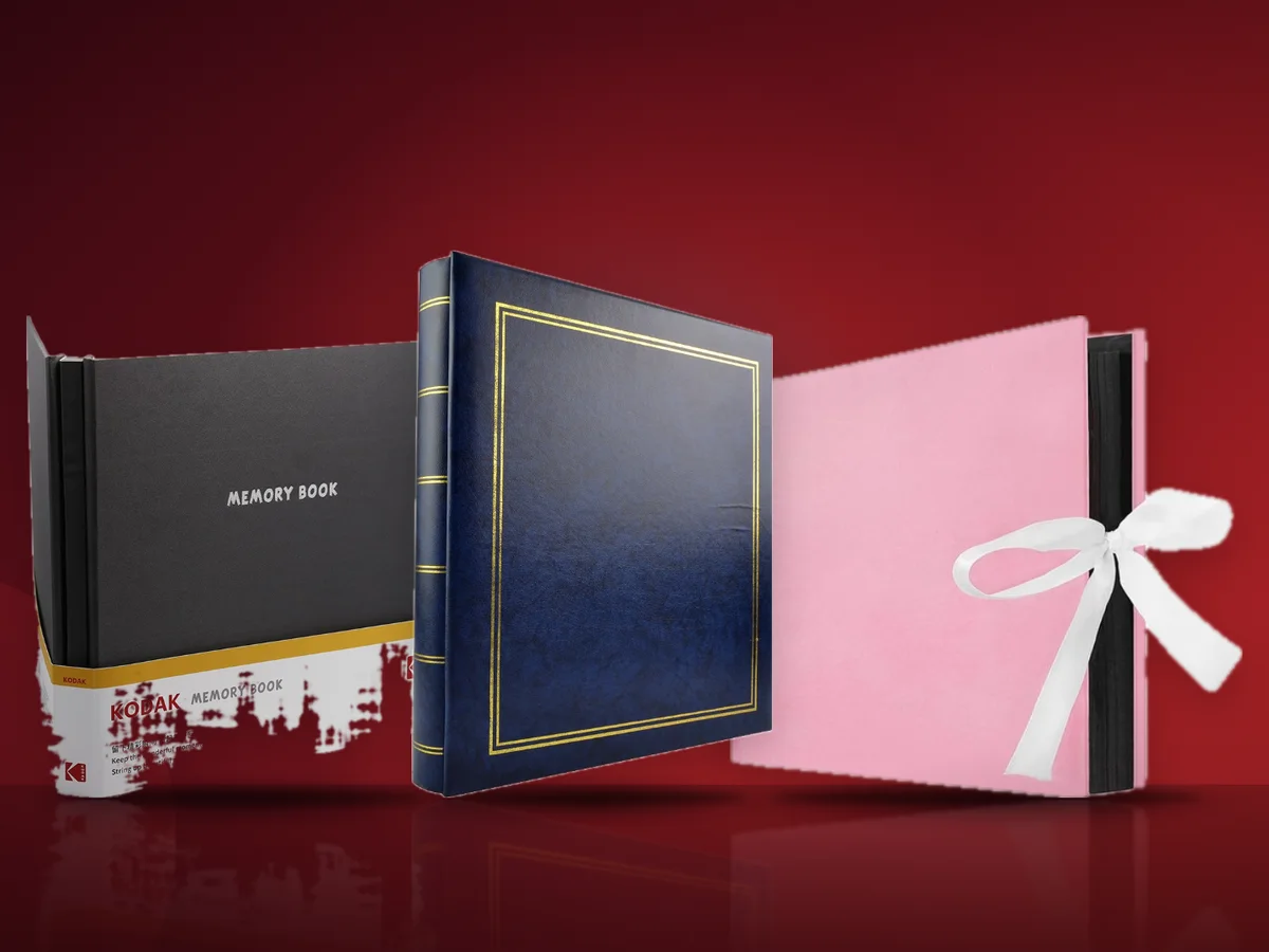 Trei albume foto: unul clasic de 500 de poze, un Memory Book si un album creativ cu spirala