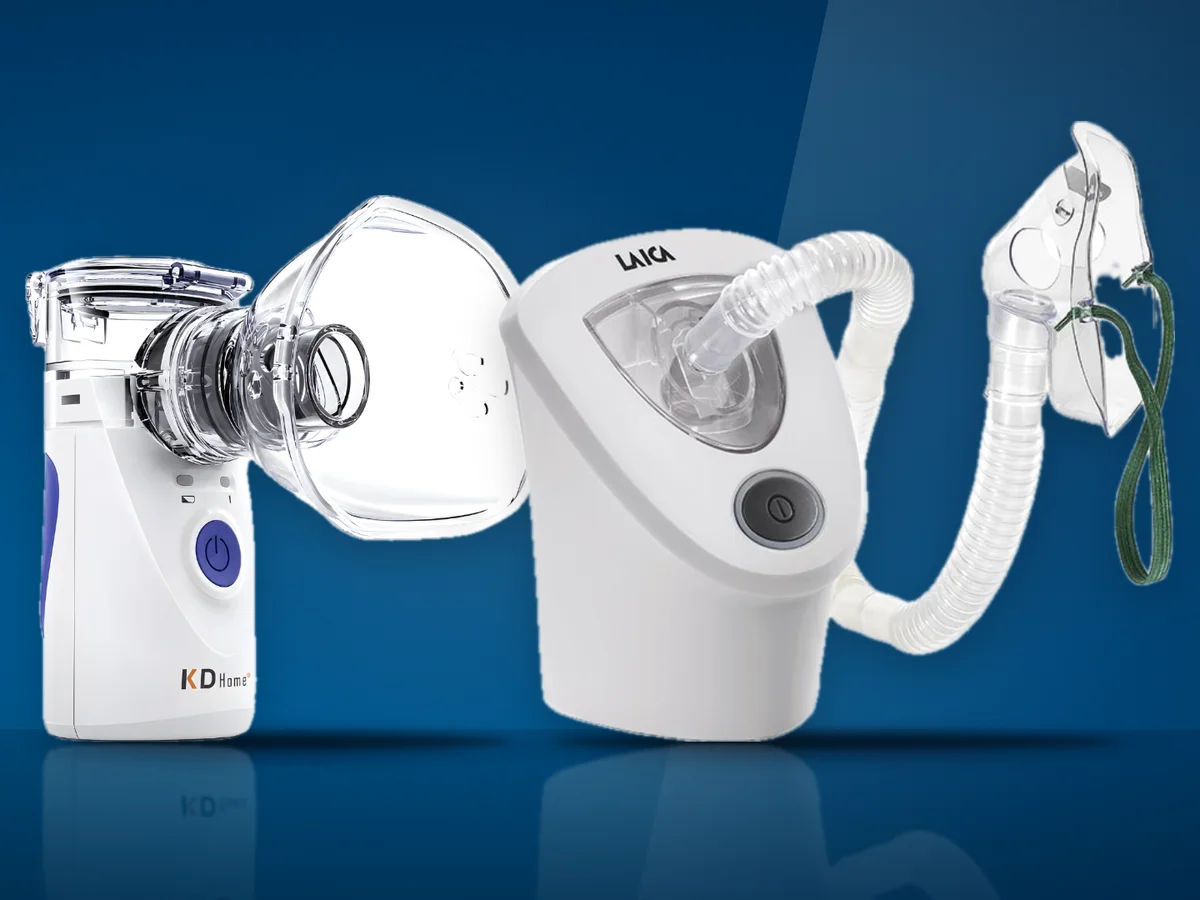 Aparate de aerosoli cu compresor si nebulizatoare portabile mesh, cu masti pentru copii si adulti
