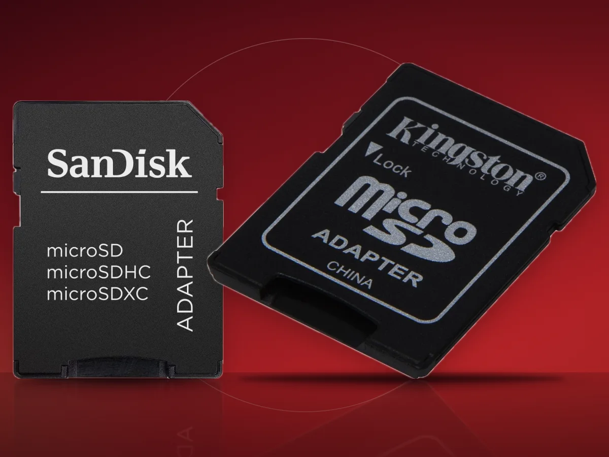 Adaptoare SD Kingston si SanDisk pentru carduri microSD