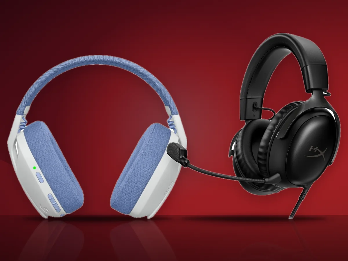Casti gaming wireless Logitech G435 si casti HyperX Cloud III cu microfon
