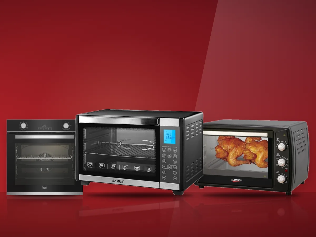 Cuptor incorporabil Beko, cuptor de blat Samus cu afisaj si cuptor Albatros cu rotisor