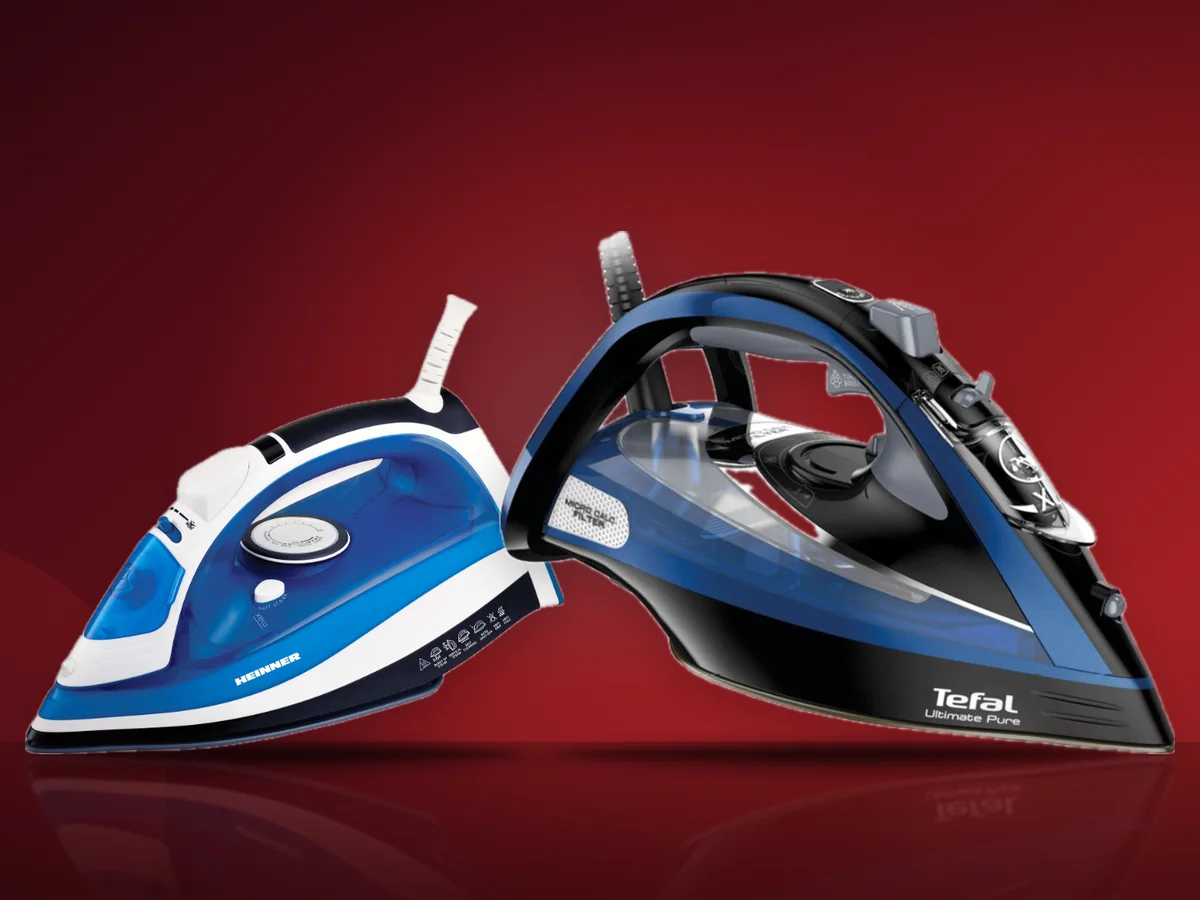 Fiare de calcat Heinner Azuritte si Tefal Ultimate Pure