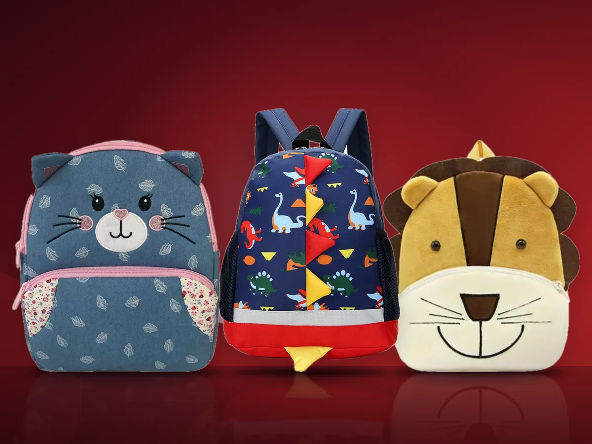 Ghiozdane pentru gradinita S-Cool Kitty in forma de pisica, One Derya cu dinozauri si WePro din plus in forma de leu