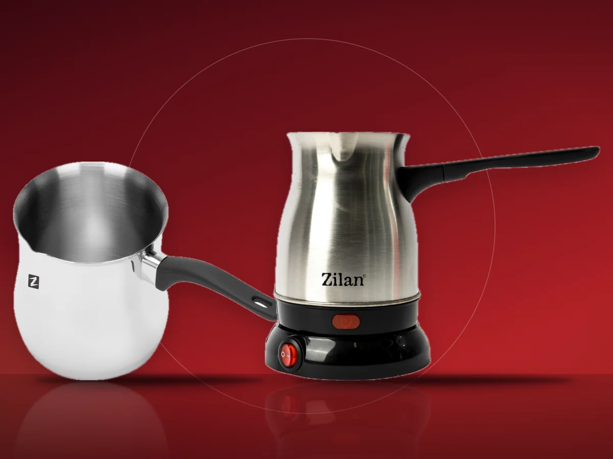 Ibric electric Zilan si ibric de inox Zokura pentru cafea