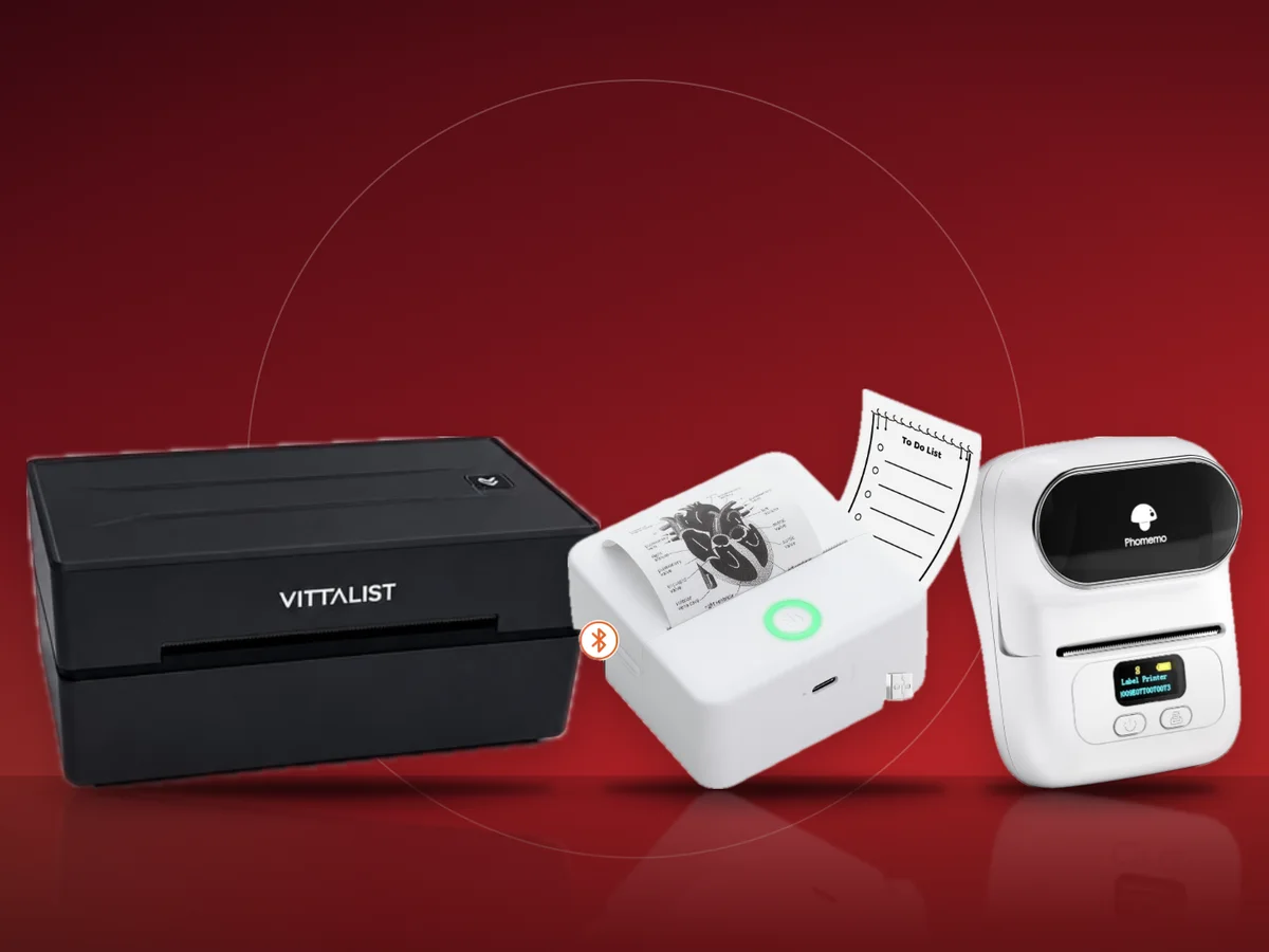 Imprimante termice Vittalist pentru AWB, mini imprimanta pe Bluetooth si Phomemo M110