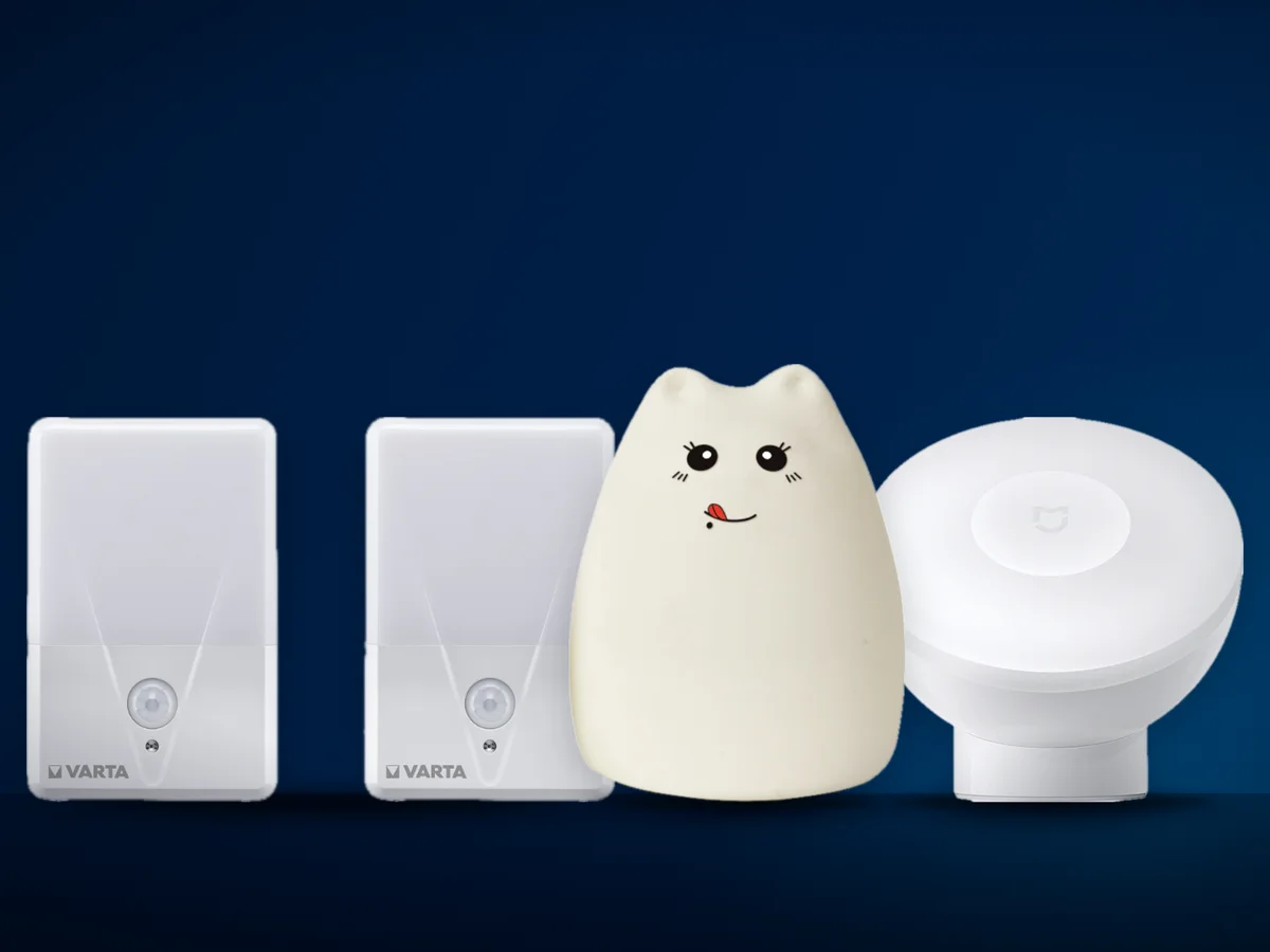 Lampi de veghe pentru copii din silicon, lampa cu senzor de miscare pentru hol si proiector de stelute