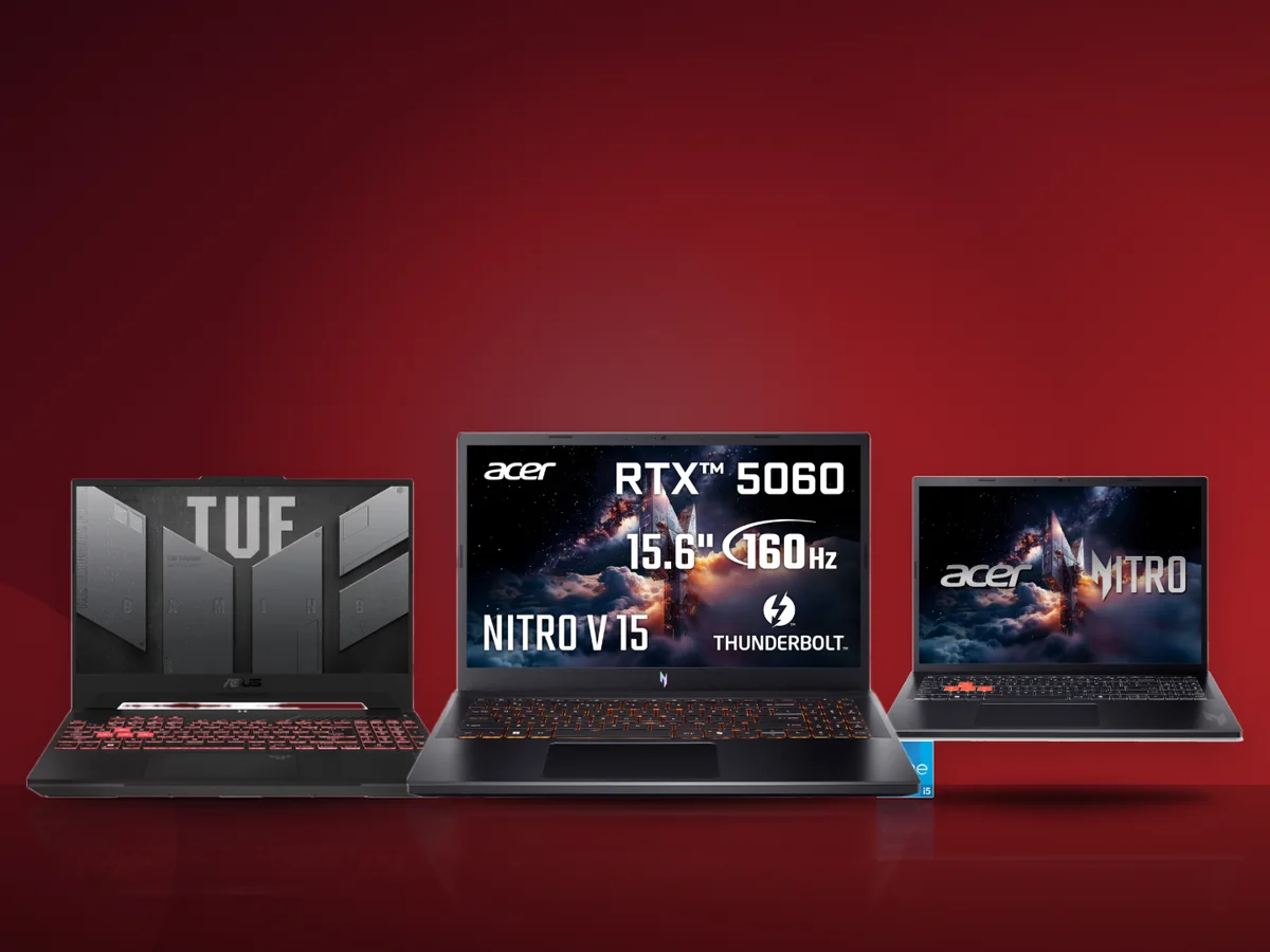 Trei laptopuri gaming: Acer Nitro V 15, ASUS TUF A15 si Lenovo LOQ
