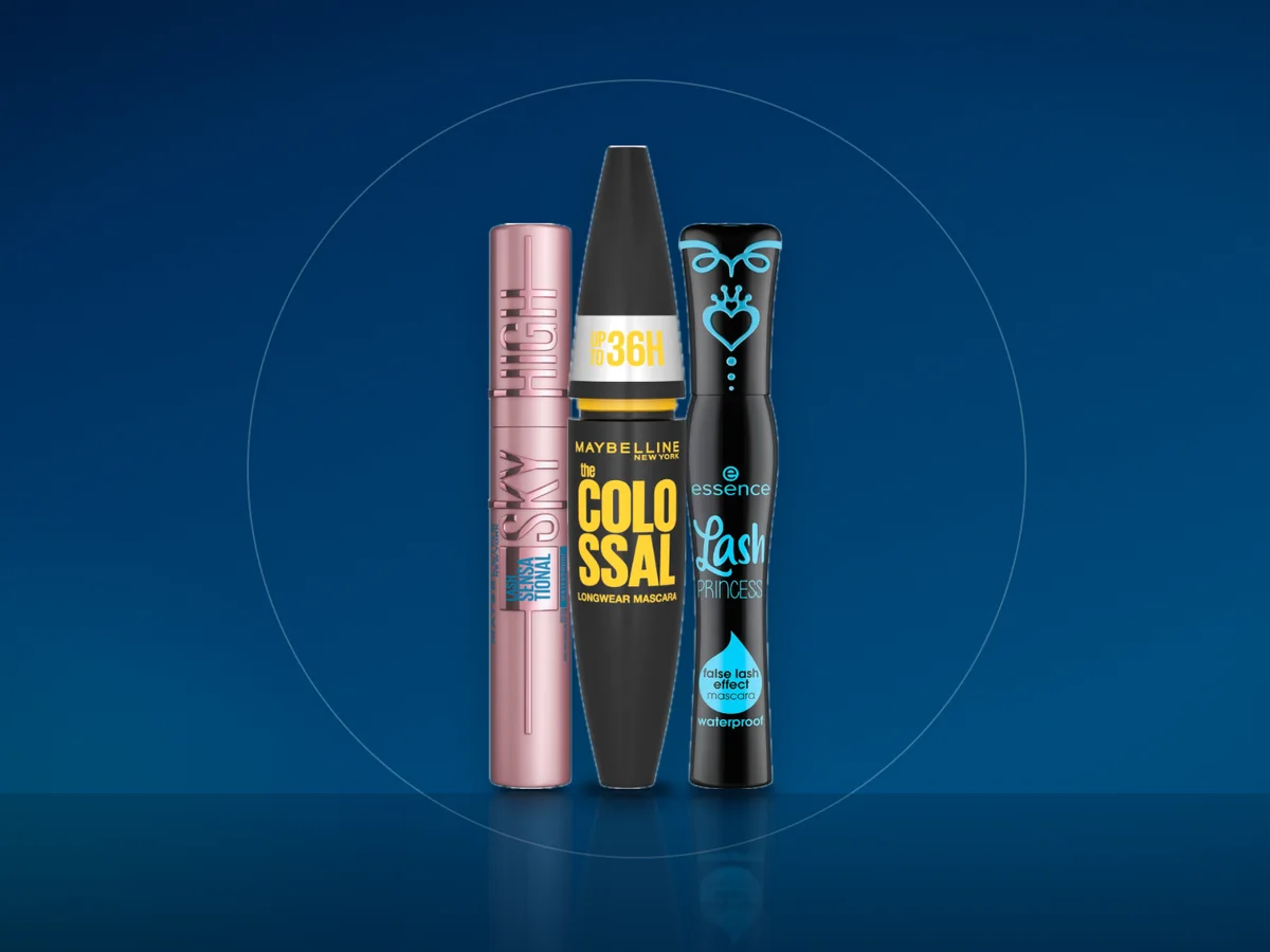 Mascara waterproof Maybelline Sky High, Colossal 36H si Essence Lash Princess