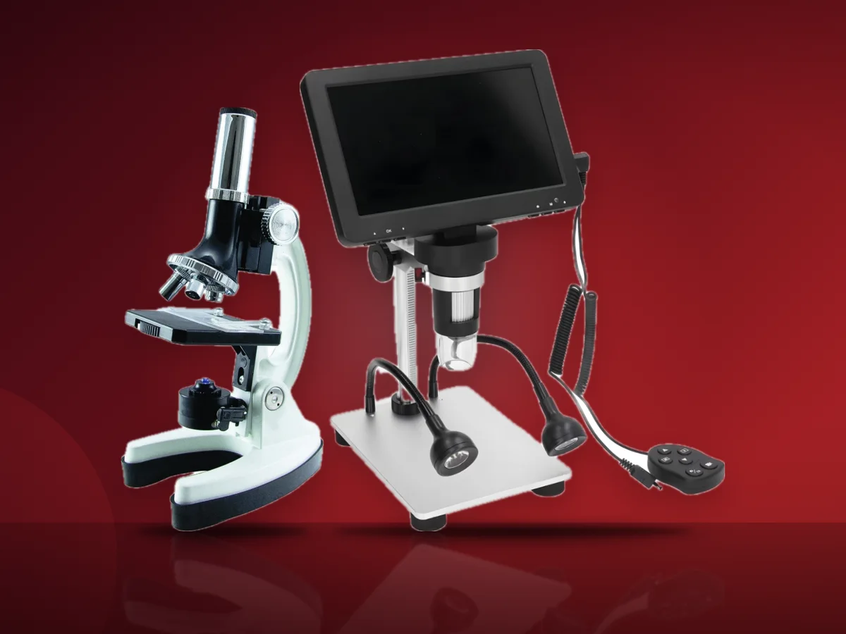 Microscop biologic Celestron pentru copii si microscop digital cu ecran LCD