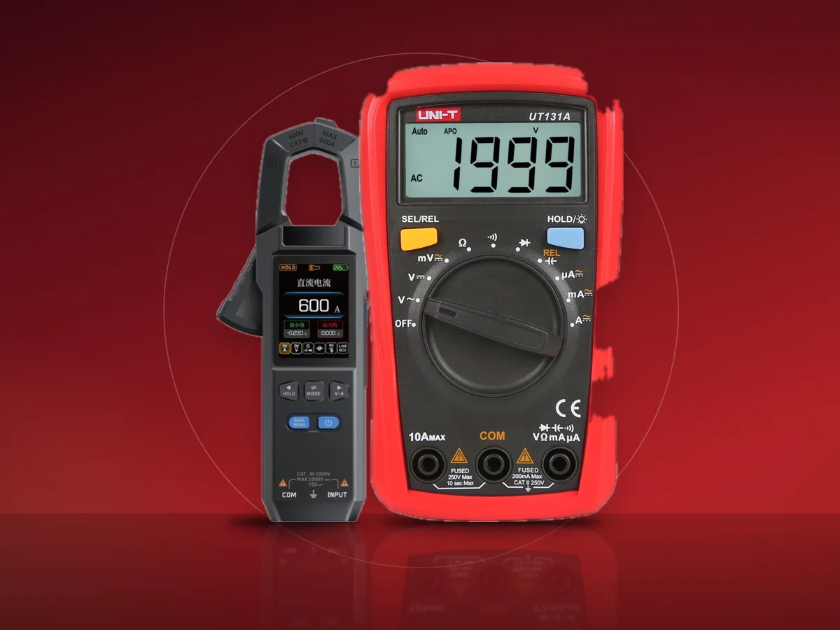 Clampmetru DMC-100 si multimetru digital UNI-T UT131A