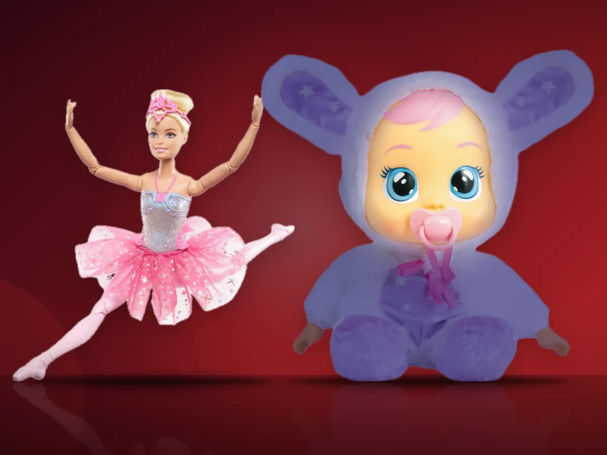 Papusa Barbie balerina si papusa Cry Babies Good night Coney