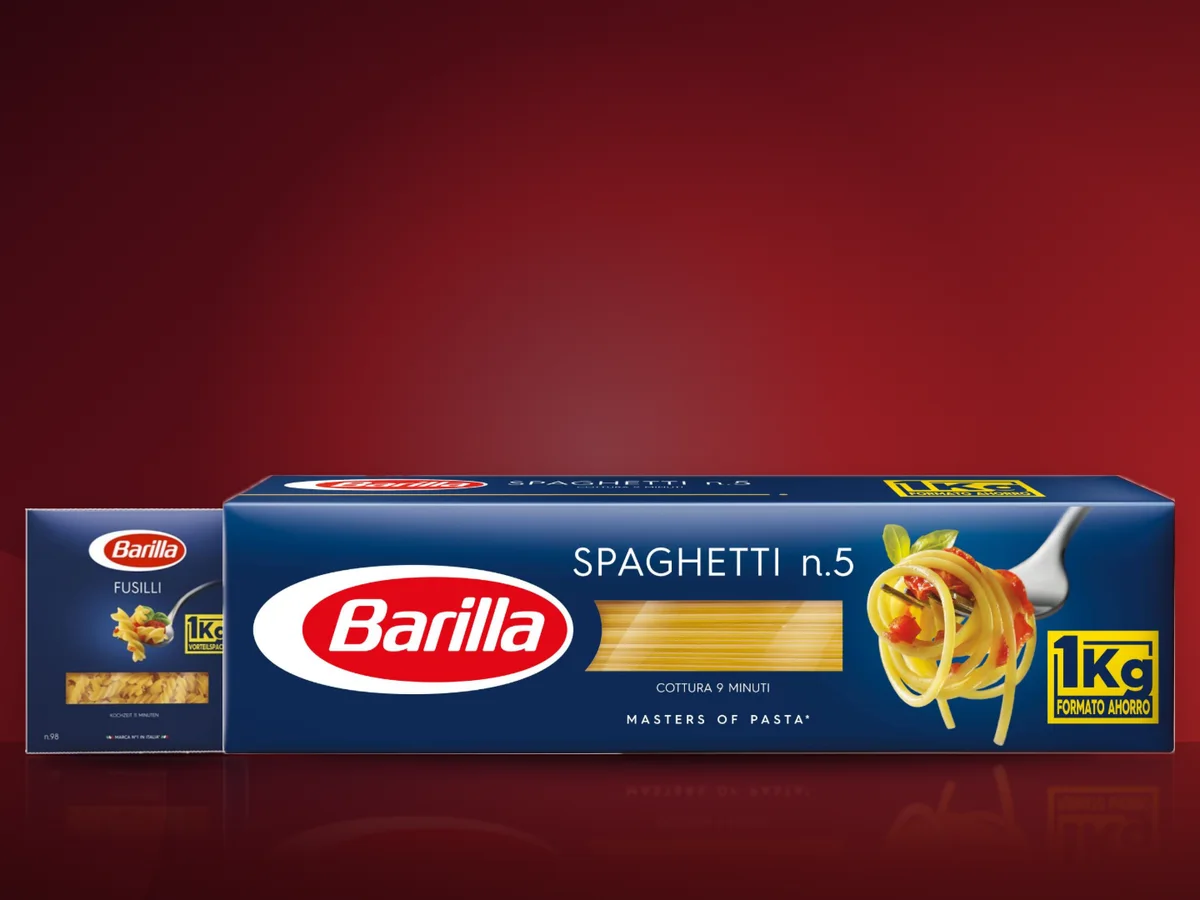 Paste fainoase Barilla spaghetti n5 si fusilli n98
