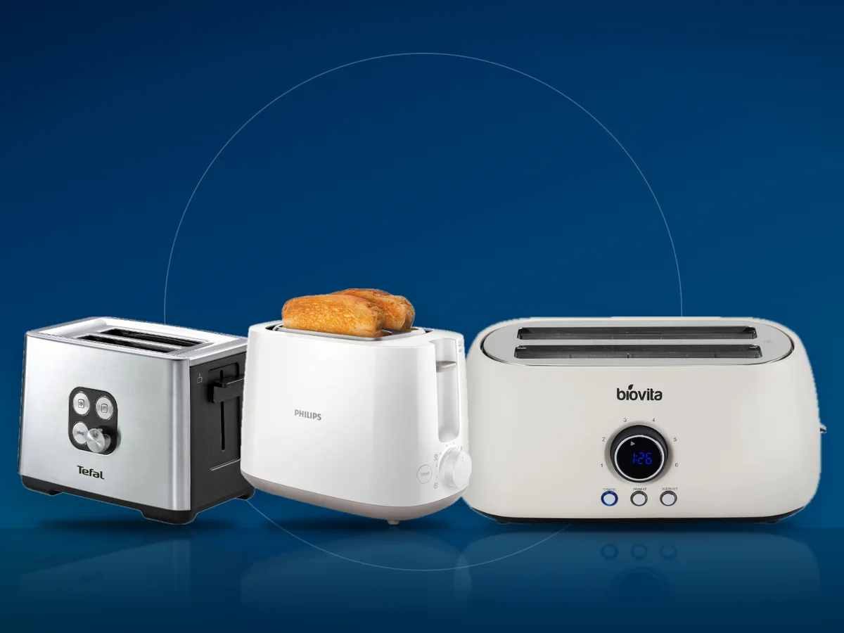 Prajitoare de paine Philips, Tefal din inox si Biovita cu 4 felii