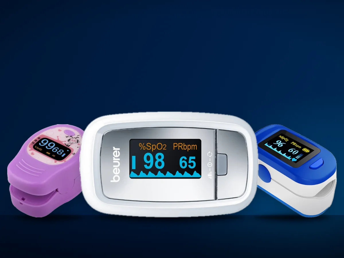Pulsoximetre de deget cu ecran OLED pentru adulti si un pulsoximetru colorat pentru copii