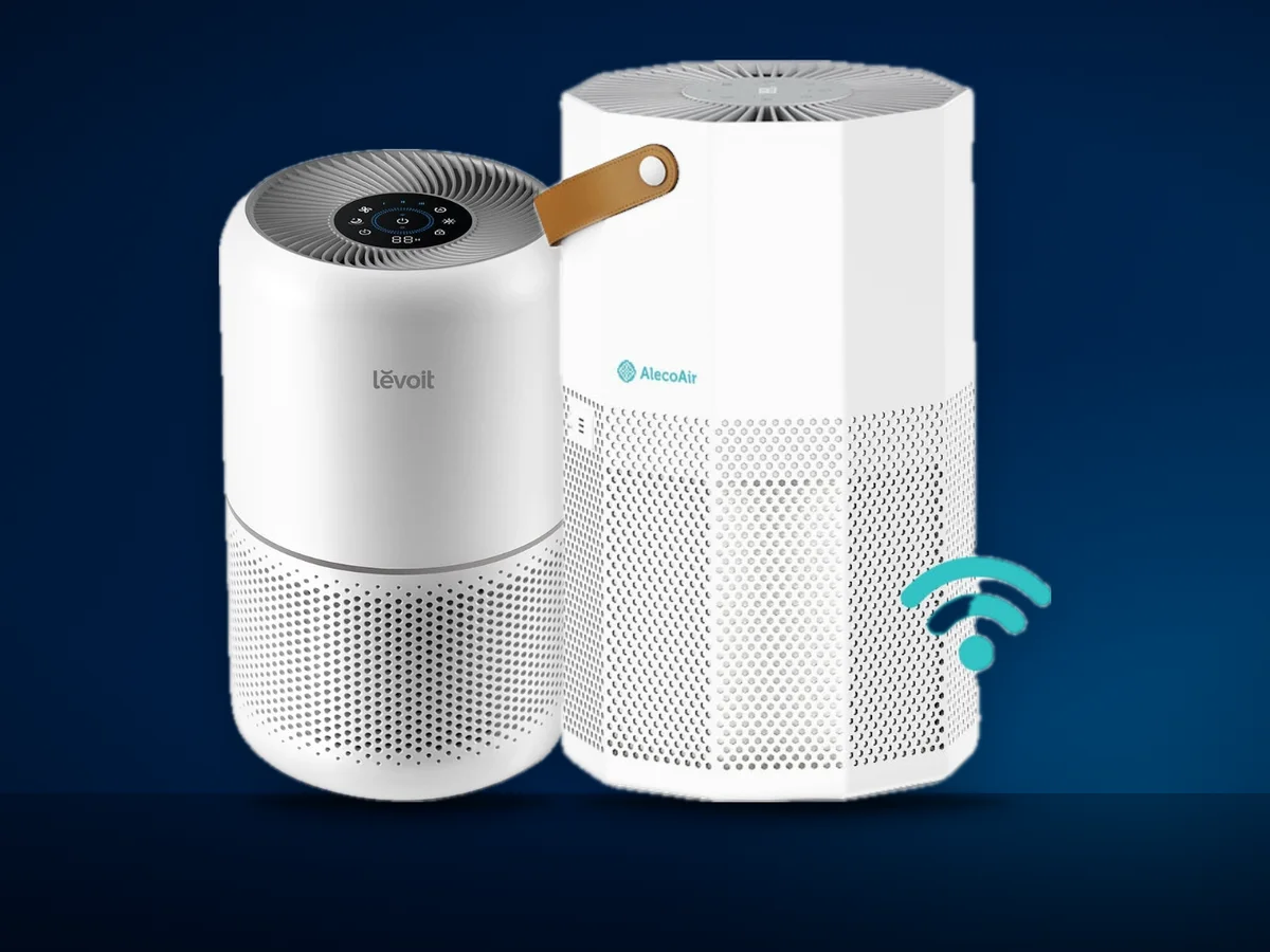 Trei purificatoare de aer: AlecoAir P50 ROUBIQ, Levoit Core 300S si Xiaomi Smart Air Purifier