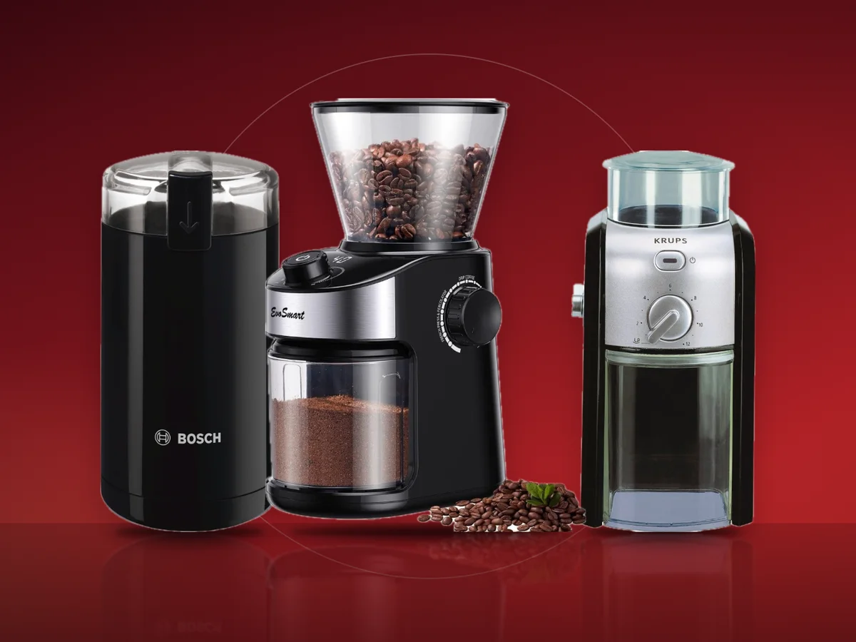 Rasnita de cafea Bosch TSM6A cu lame, rasnita cu discuri EvoSmart si rasnita Krups GVX242