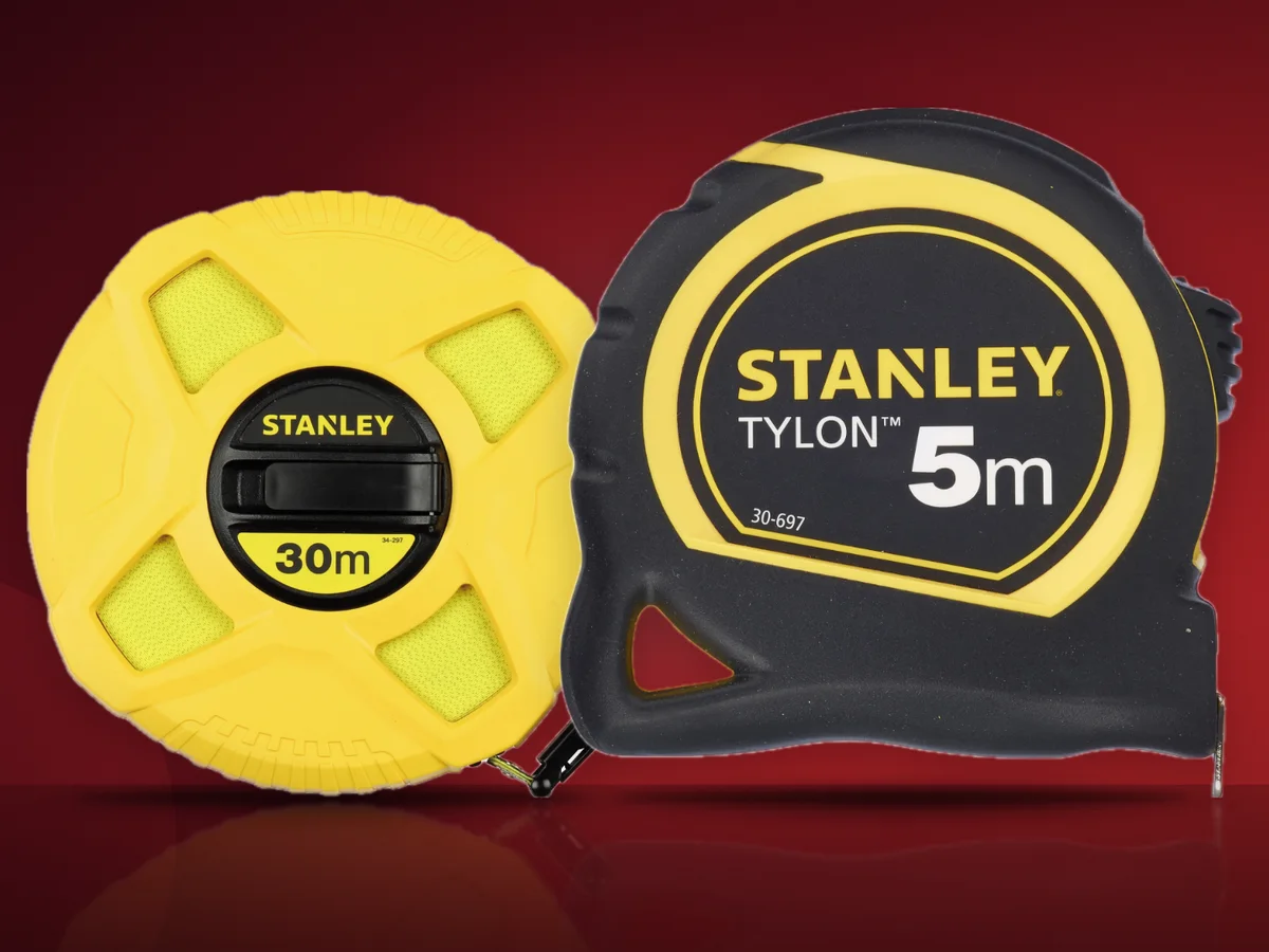 Ruleta Stanley din fibra de 30 m si ruleta Stanley Tylon de 5 m