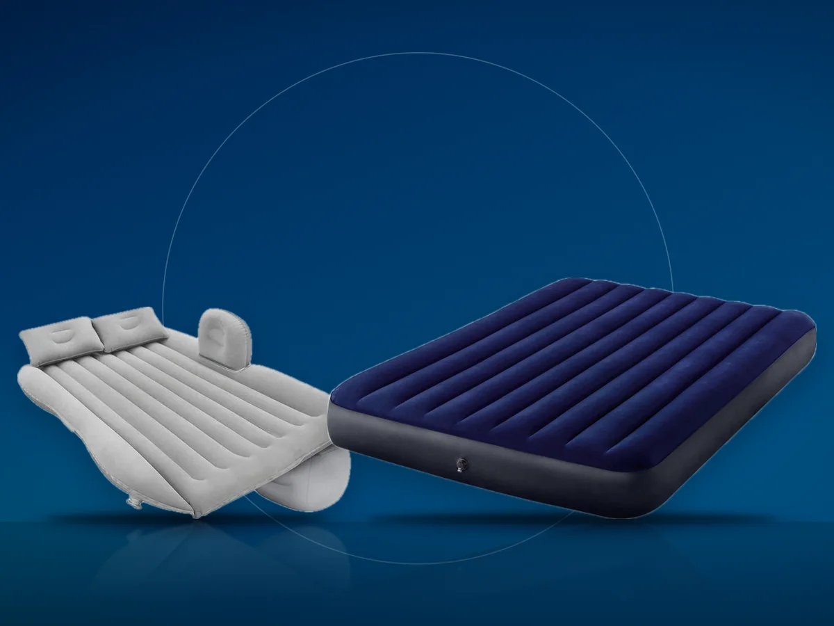 Saltea auto gonflabila SIKS pentru bancheta si saltea Intex Queen Dura Beam