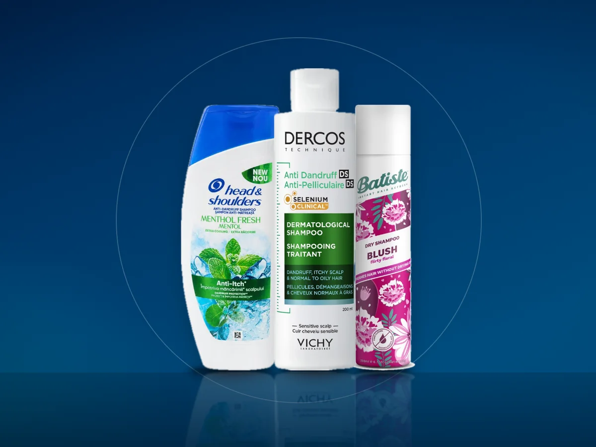 Sampon Head and Shoulders Menthol, Vichy Dercos si sampon uscat Batiste Blush