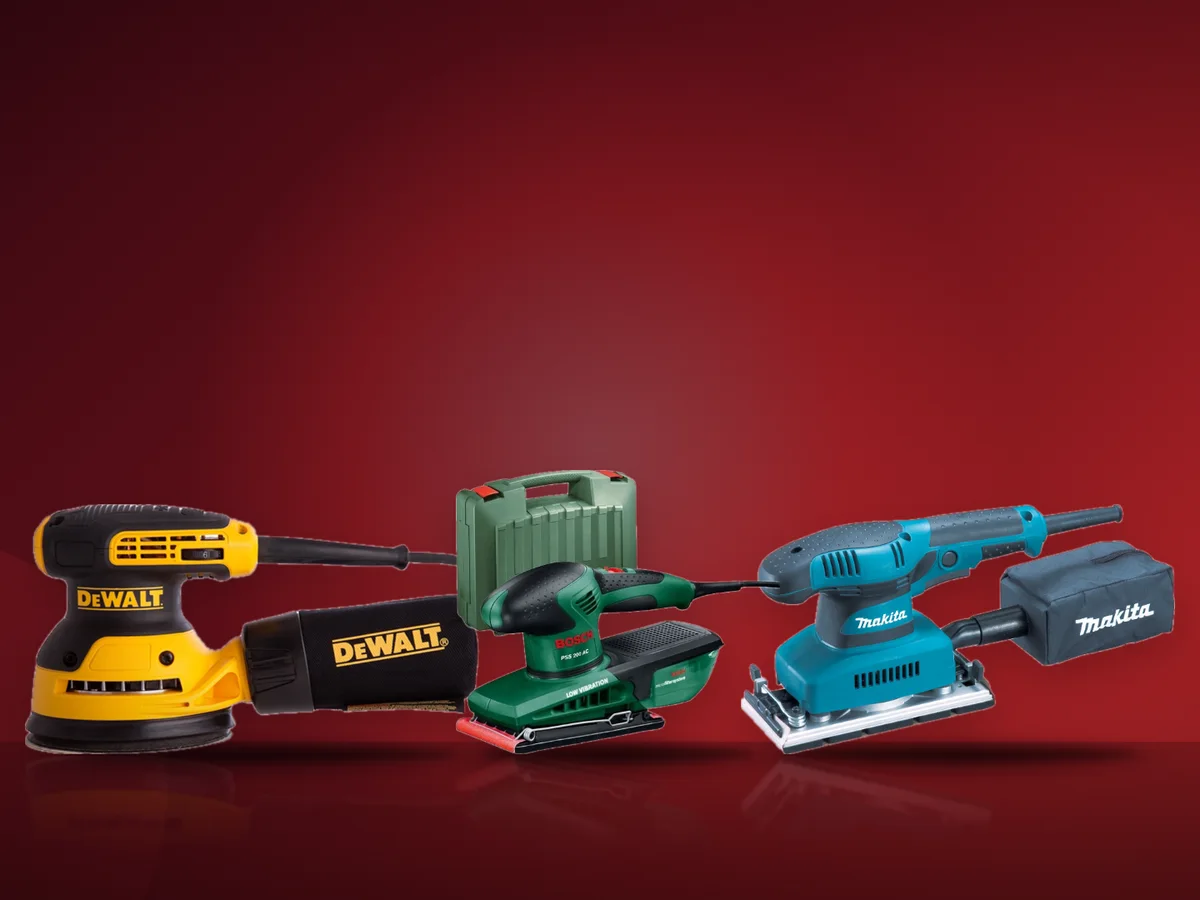 Slefuitoare DeWALT DWE6423, Bosch PSS 200 AC si Makita BO3710