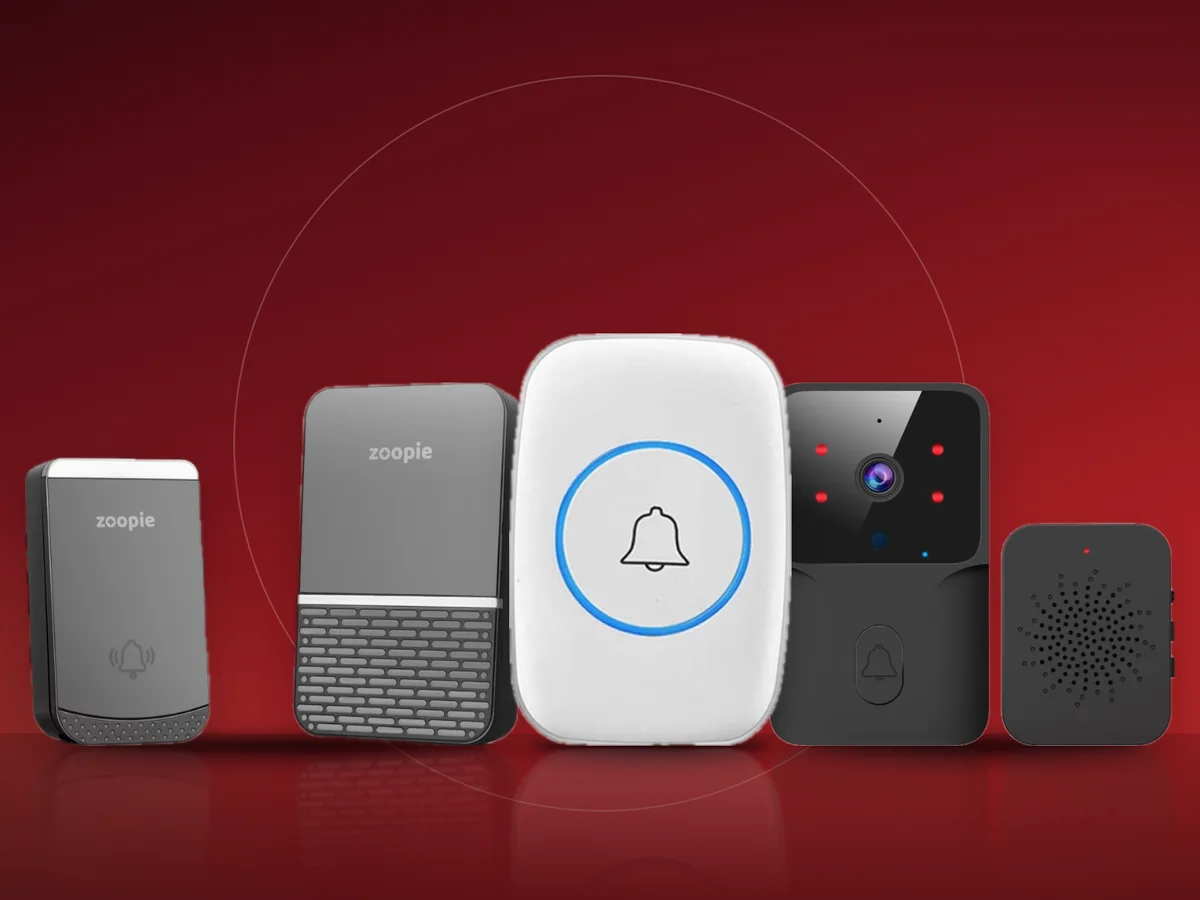 Sonerii wireless cu buton de exterior si receptor de priza, plus o sonerie video cu camera