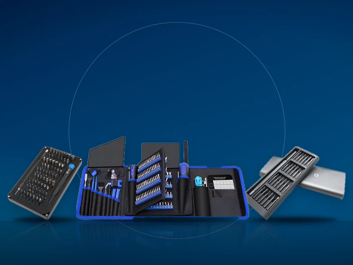 Seturi de surubelnite de precizie iFixit, Chigoods si Xiaomi
