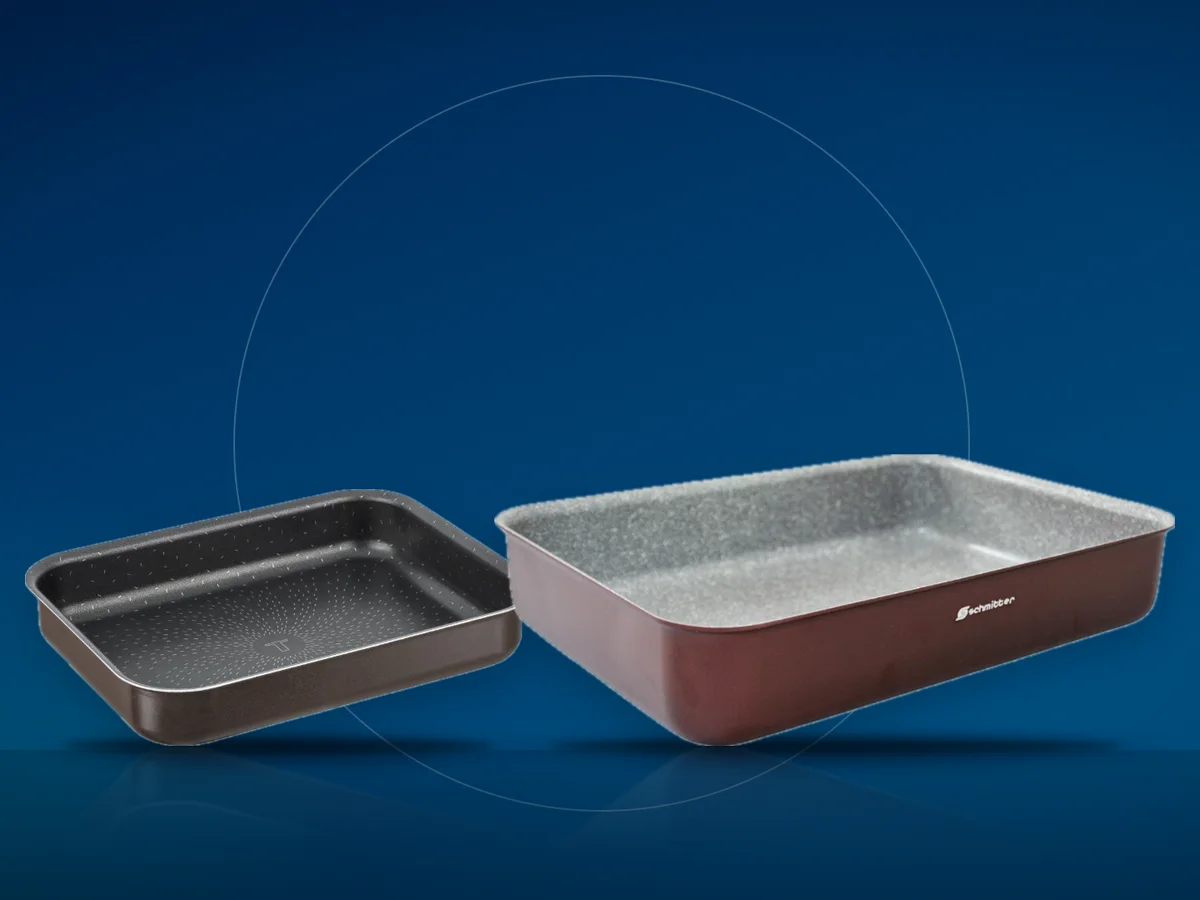 Tava ceramica Schmitter si tava antiaderenta Tefal pentru cuptor