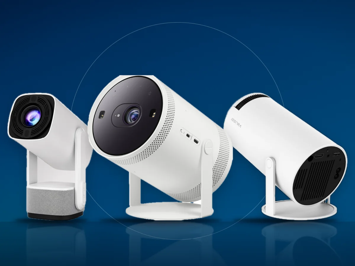 Videoproiectoare portabile Ewenta Pro Vision, Samsung The Freestyle Gen2 si Issora Pro