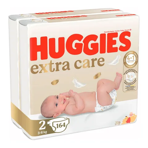 Pachet Scutece Huggies Extra Care 2, Mega