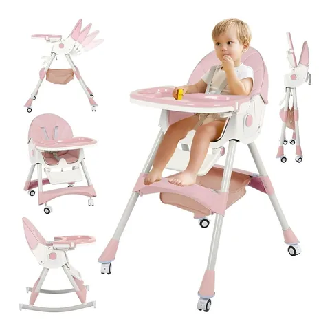 Scaun de Masa Pliabil 4in1 KinderVibe™ 6 Luni +