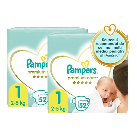 Scutece Pampers Premium Care Jumbo Pack Marimea 1
